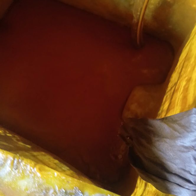 
 Foto: Crude Palm Oil di depan, bekas gedung RM IKA (Dok. Peribadi/KOMPASNEWS)