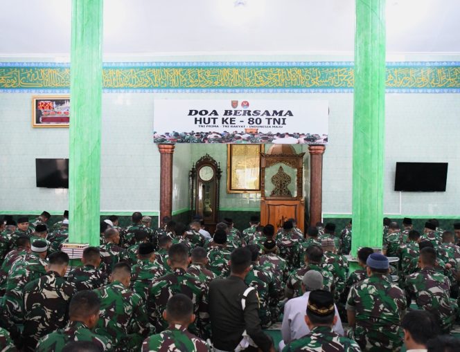 
 Korem 044/Gapo Gelar Doa bersama Menyambut HUT ke 80 TNI