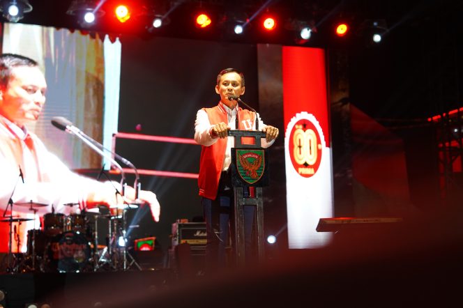 
 Meriah, Prajurit dan Rakyat Membaur di Panggung Hiburan HUT Ke-80 TNI di BKB Palembang