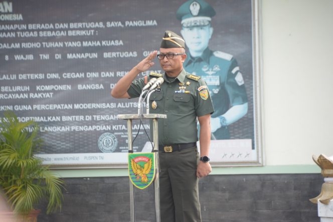 
 Gelorakan Semangat Pemuda Indonesia, Korem 044/Gapo Gelar Upacara Peringatan Hari Sumpah Pemuda ke-97 Tahun 2025