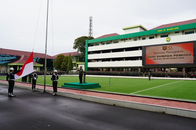 
 Kodam II/Sriwijaya Gelar Upacara Peringatan Hari Sumpah Pemuda Ke-97