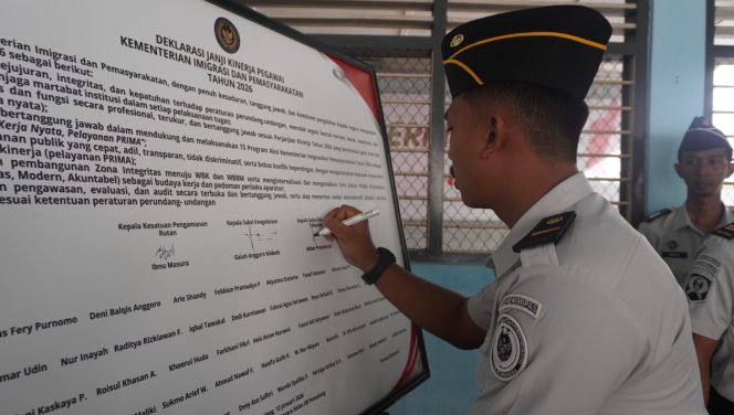 
 Rutan Pemalang Laksanakan Penandatanganan Janji Kerja Pegawai 2026
