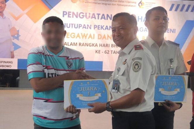
 Perkuat Pembinaan Lewat Olahraga dan Seni,Lapas Cipinang Gelar PORSENAP